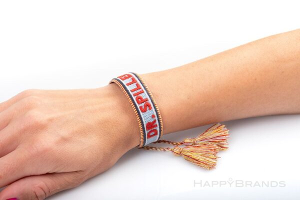Merchandise gewebte Textil-Armbaender im eigenen Design herstellen lassen als Streuartikel
