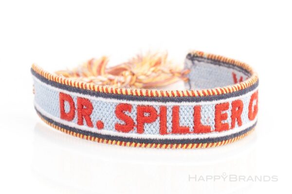 Streuartikel gewebtes Baumwoll-Armband mit individuellem Stick-Logo, oder -Schriftzug als Werbepraesent