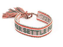 Werbeartikel Webarmband, gewebtes Armband mit Stick-Logo als Giveaway