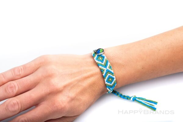 Eventartikel Messe-Giveaway geknuepfte Freundschafts-Armbaender mit Firmen Logo Importeur