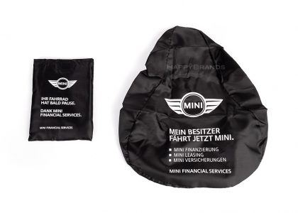Firmengeschenk Fahrradsattel-Kappe Mit Wunschmotiv Bedrucken Sattelbezug