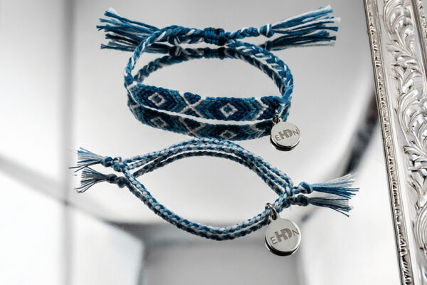 Knotted friendship bracelets in your own design with advertising motif Knotted friendship bracelets in your own design with advertising motif