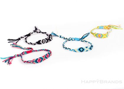 Giveaway Bohemian Boho Surfer Armbaender Mit Werbe-Schriftzug In Wunschfarben