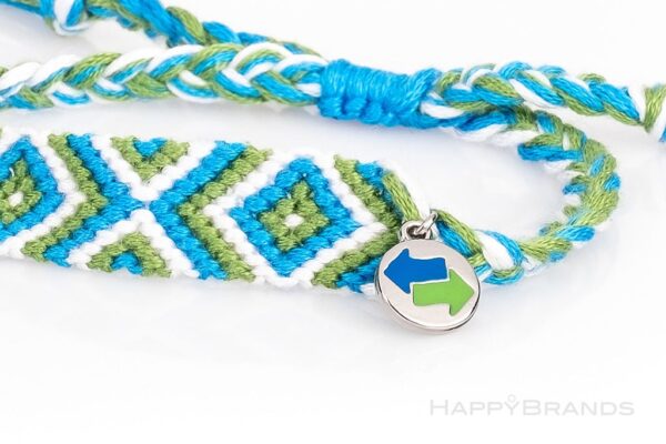 Giveaway Firmengeschenk geknüpftes Freundschaftsband mit Logo Charm-Anhänger Anbieter
