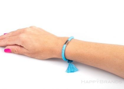 Individuelle Sonderanfertigung Heishi Polymerperlen Armband Mit Logo Werbemittel Werbegeschenk