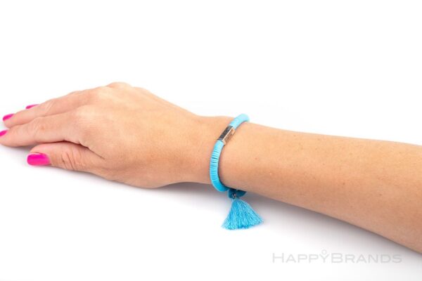 Individuelle Sonderanfertigung Heishi Polymerperlen Armband mit Logo Werbemittel Werbegeschenk