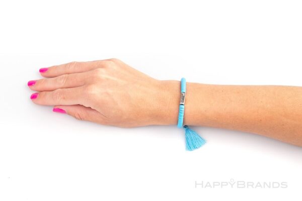 Merch Heishi Armband mit eigenem Logo individuell gestaltet