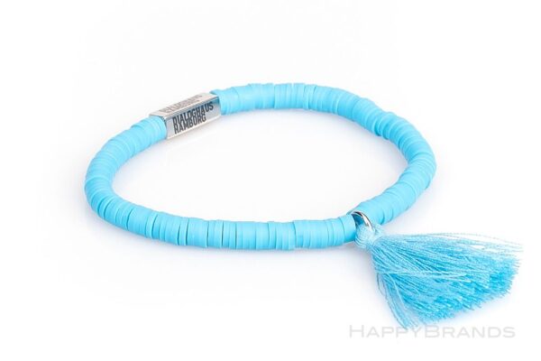 Merchandise Heishi Polymerperlen Armband mit individuellem Logo fertigen lassen