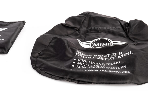Werbe-Sattelbezug Merchandising Merch mit eigenem Logo bedrucken Fahrradsattelcover