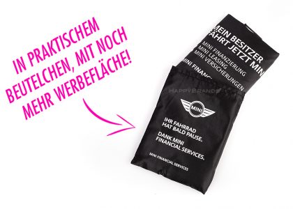Werbemittel Recycling RPET Sattelueberzug Mit Werbemotiv Bedruckt Anbieter Fahrradsattelkappe