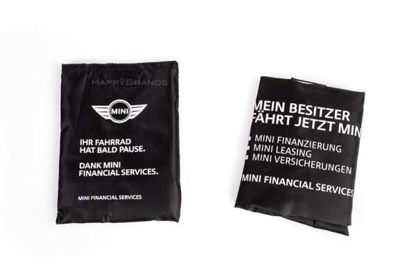 Werbepraesent Werbe-Sattelregenschutz mit Logo Fahrradsattel-Schoner