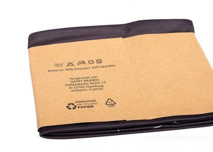 Customer gift Ski headband Made from recycled PET Plastic-free packaging