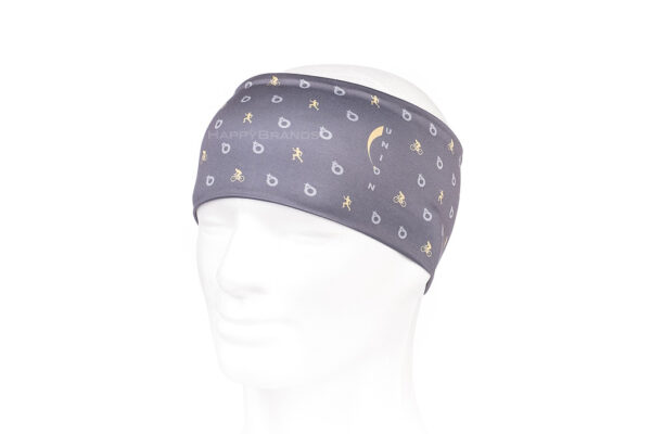Merchandise Biathlon-Stirnband aus Recycling-Material mit Logo-Druck