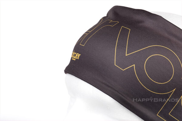Merchandising RPET-Langlauf-Stirnbaender aus Funktionsmaterial in Wunschfarbe Pantone