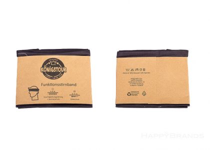 Merchandising Headbands Functional material Made of RPET Plastic-free packaging