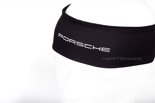 Nachhaltiges Werbemittel Sportstirnband aus recyceltem PET mit eigenem Logo herstellen lassen