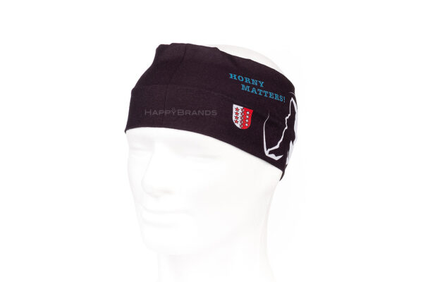 Eco-friendly promotional item microfiber headband made of RPET printed with company logo