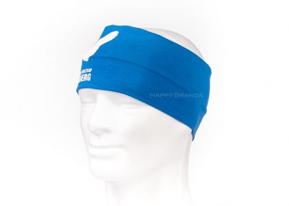 Promotional item Jersey headband made of recycled material with individual print motif branded