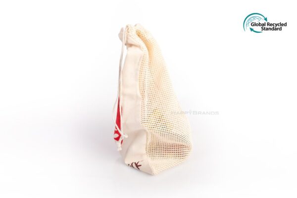Print fruit bag vegetable bag recycled Global Recycled Standard customer gift GRS