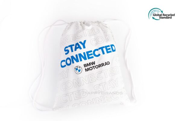 Printed gym bag made from recycled material Merch GRS
