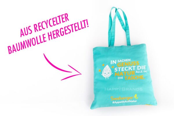 Printed fabric bag jute bag recycled cotton promotional item GRS