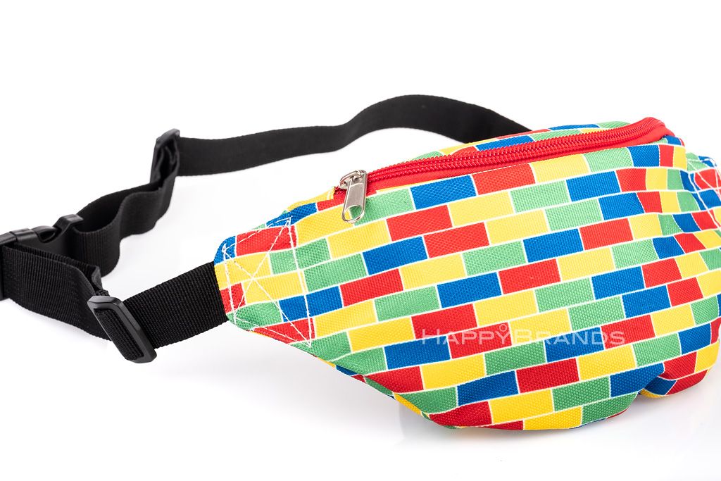 Rainbow checkerboard fanny pack outlet