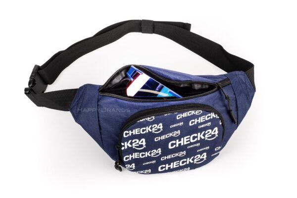 Werbepraesent Recycling Guerteltasche mit Firmennamen bedruckt