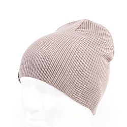 Recycling Werbebeanie Rippstrick RPET-Werbemuetzen Rippmuster ohne Umschlagkante mit Firmenlogo 250
