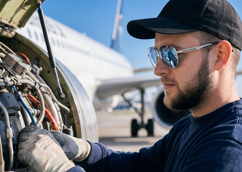 Bedruckte Piloten-Werbesonnenbrille, Sonnenbrille Pilot als Werbemittel, GiveAway & Promotionartikel