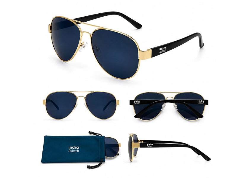 Bedruckte Werbesonnenbrille, Sonnenbrille Pilot als Werbemittel, GiveAway & Promotionartikel