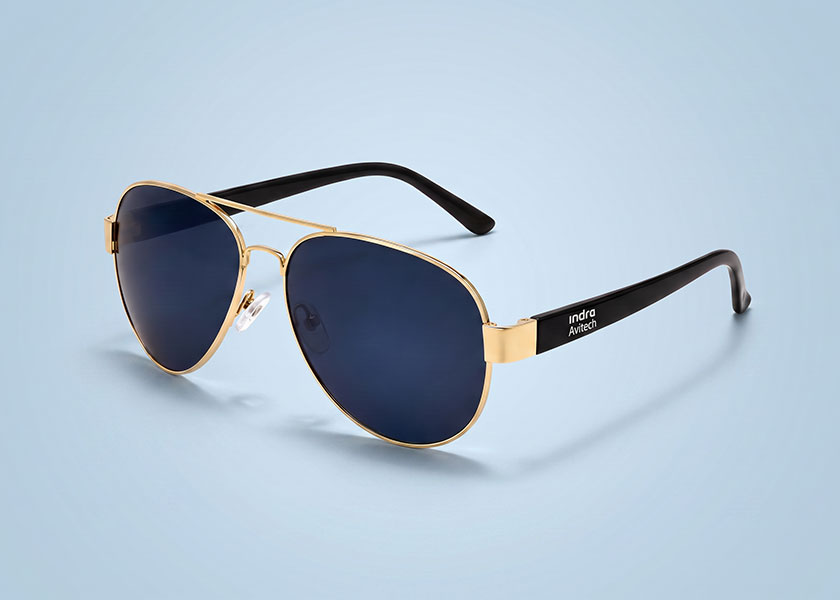 Bedruckte Werbesonnenbrille, Sonnenbrille Pilot als Werbemittel, GiveAway & Promotionartikel