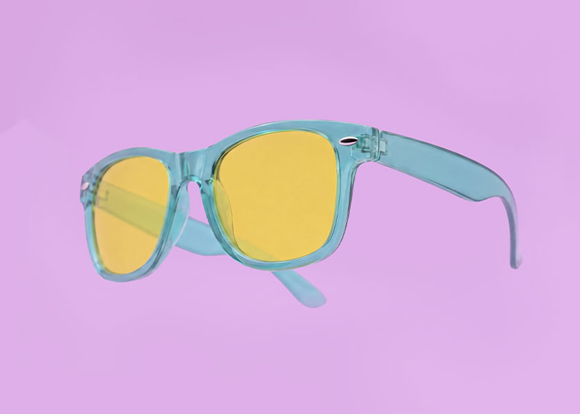 Sonnenbrille in transparent bieten Ihnen totale Gestaltungsfreiheit