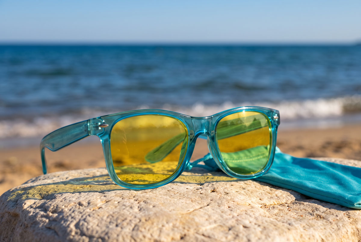 Sonnenbrille in transparent bieten Ihnen totale Gestaltungsfreiheit